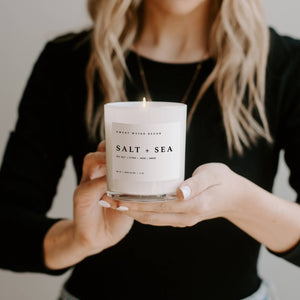 Salt and Sea 11 oz Soy Candle - Home Decor & Gifts