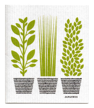 Swedish Dishcloth - Herbs - Green