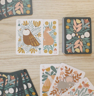Woodland wanderings deck of playing cards for kids and all