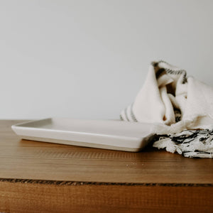 Cream Stoneware Tray - Home Decor & Gifts
