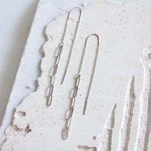 Paperclip Threader Earrings: GOLD