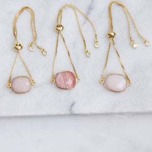 Pink Opal Adjustable Bracelet