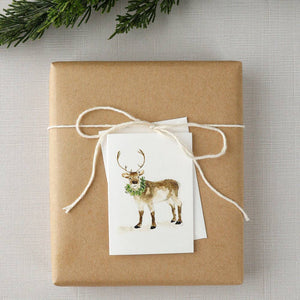 reindeer mini notecard