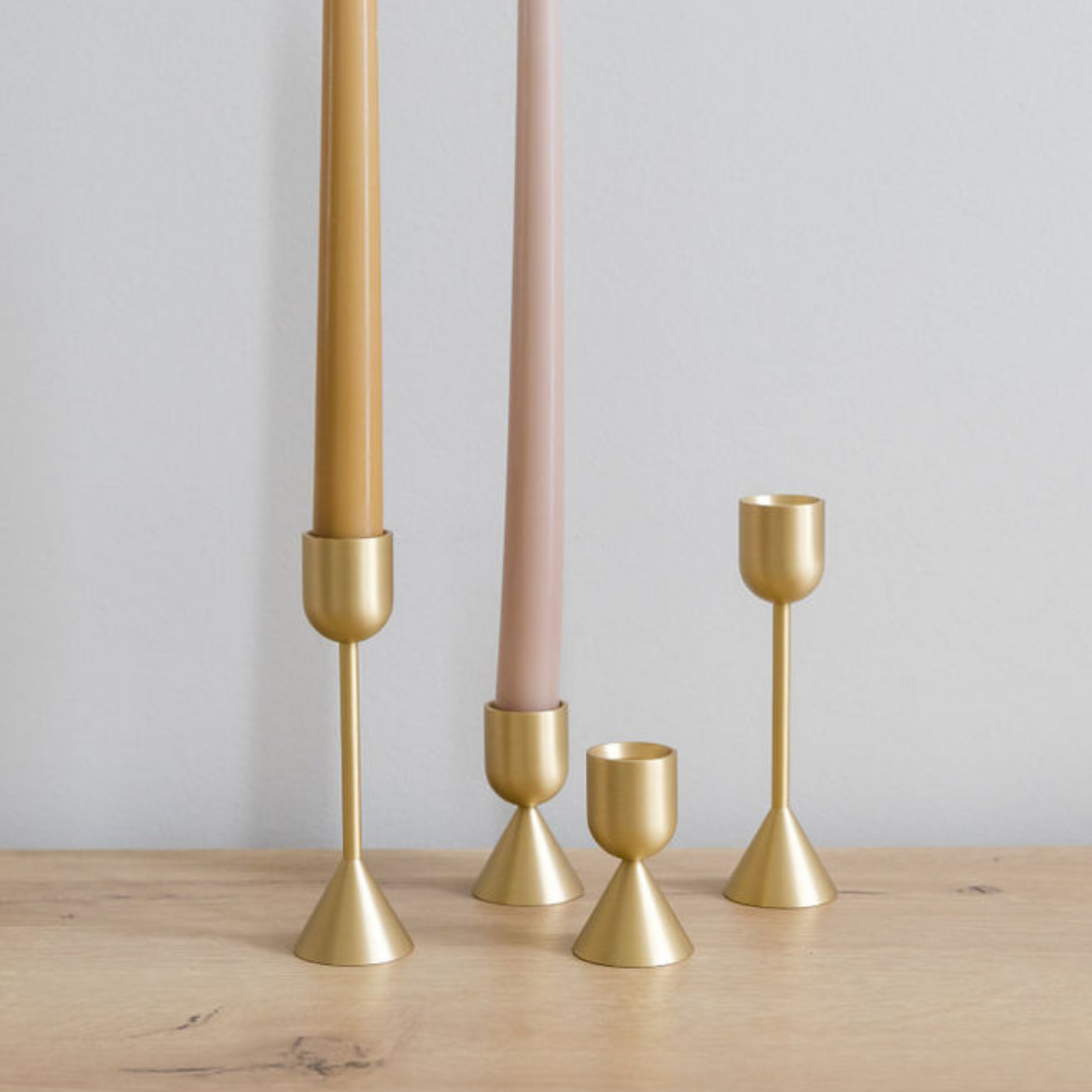 Golden Light Brass Candlestick Holder