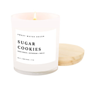 Sugar Cookies 11 oz Soy Candle - Christmas Home Decor, Gifts