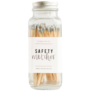 Safety Matches - Grey Tip - 60 Count, 3.75"
