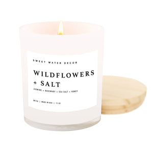 Wildflowers and Salt 11 oz Soy Candle - Home Decor & Gifts