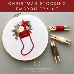 Embroidery KIT - Christmas Stocking