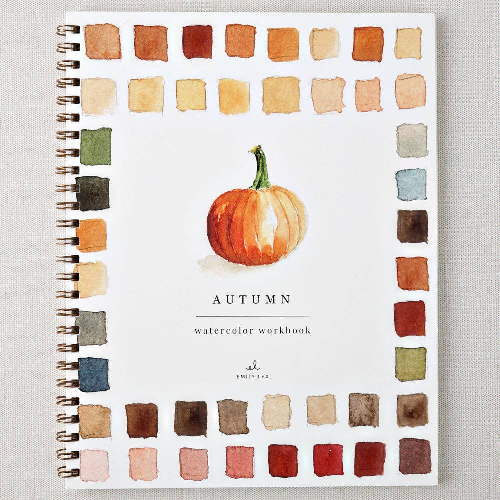 autumn watercolor workbook - Olivia's Flower Truck